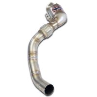 Supersprint pipe set  from turbo charger  + sport catalyst leftpossible with original exhaust from catalyst  fits for BMW F95 X5 M X-Drive 4.4i V8 (S63M - 600 PS - Modelle mit OPF) 2020 ->