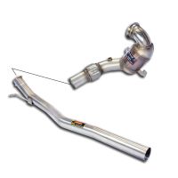 Supersprint Turbo downpipe kit + Metallic 200 CPSI catalytic converterFor OEM centre exhaust fits for AUDI S3 8V Cabrio QUATTRO 2.0 TFSI (310 PS) 2016 -> Twin Pipe
